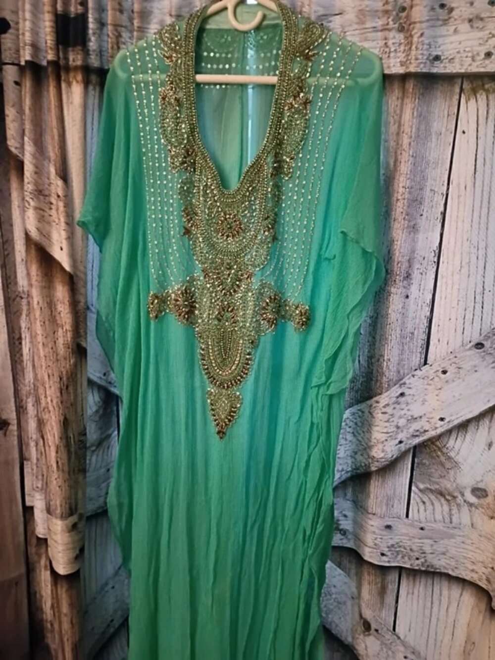 Lot of 4 Embellished Kaftan Maxi Dresses